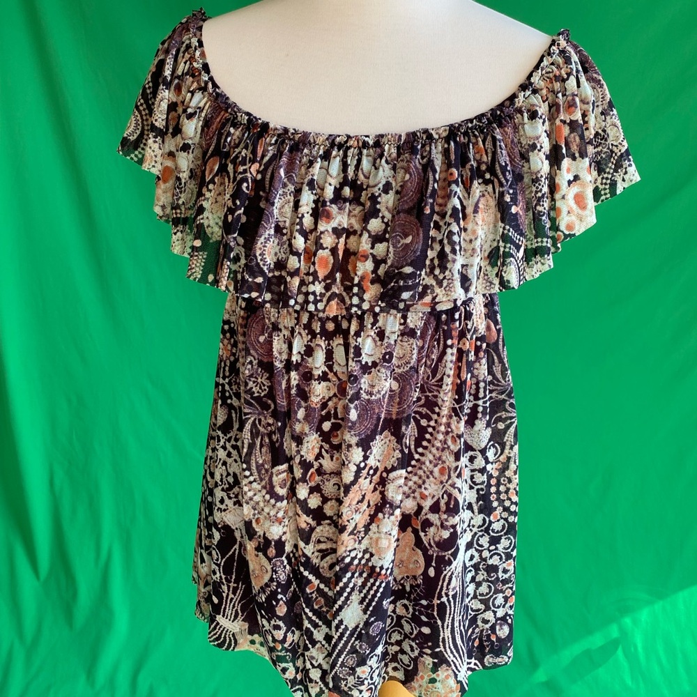 Jean Paul Gaultier Rich brocade multi colored mini dress or top XS